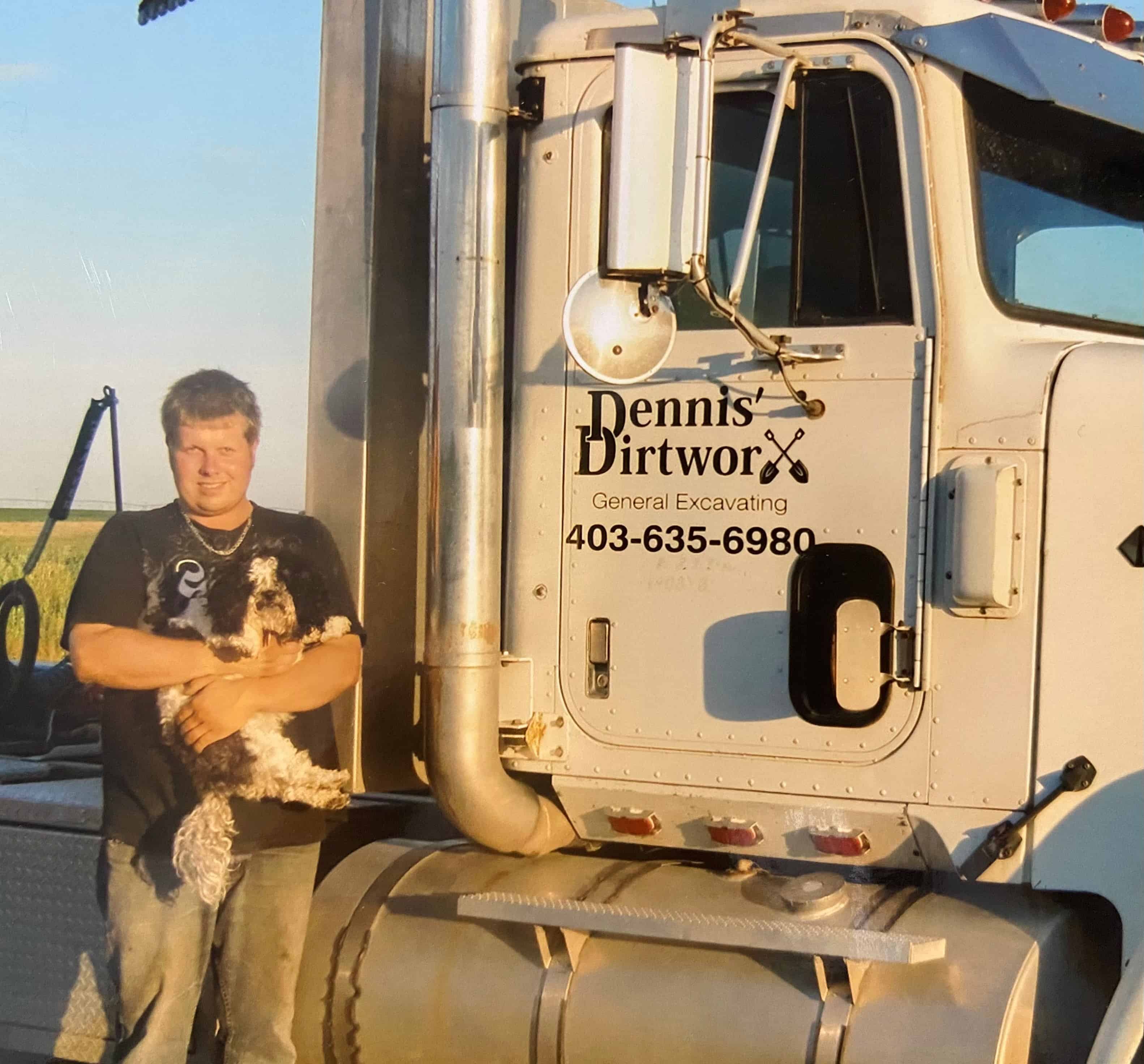 Dennis with an early Dennis DirtWorx truck